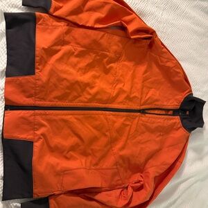 Under Armour Men windbreaker Orange and Black Jacket